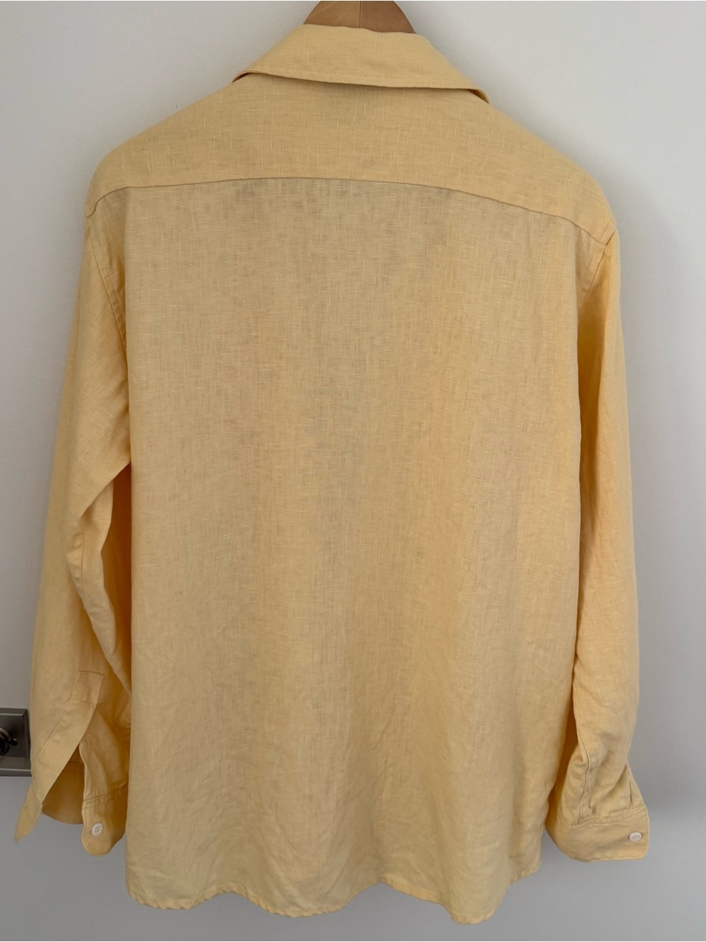 Reformation Eli Oversized Linen Shirt S Parmesan - Picture 7 of 7